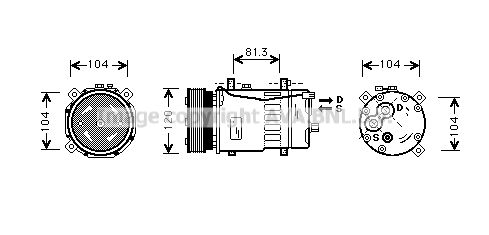 AVA QUALITY COOLING Компрессор, кондиционер VWK049